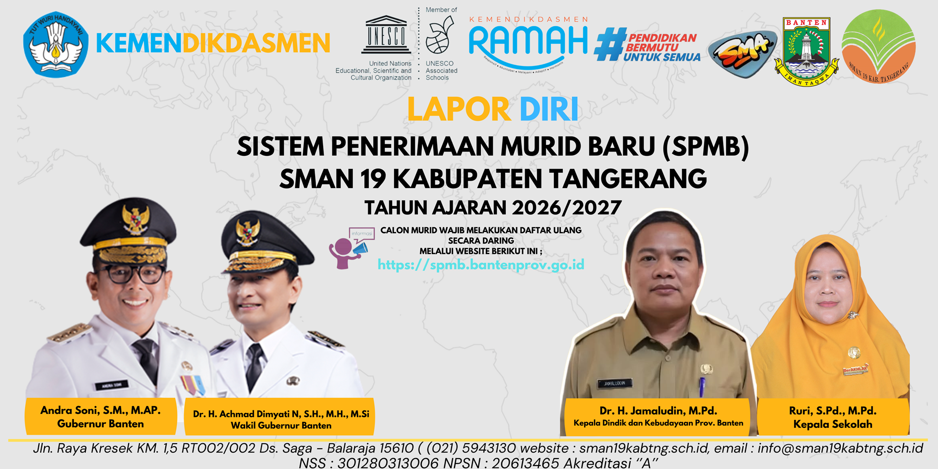 PENGUMUMAN DAFTAR ULANG SPMB 2026